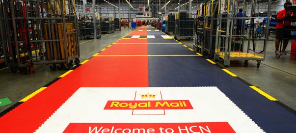Our warehouse flooring hard at work at royal mail